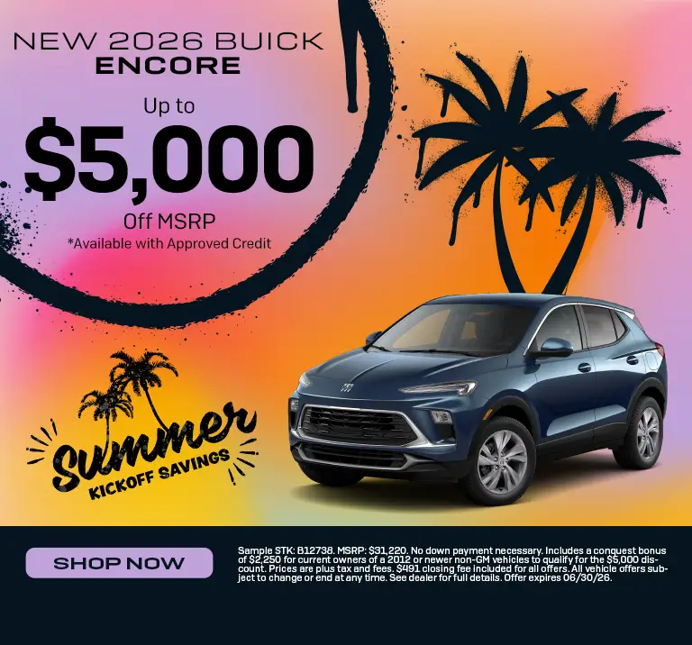 Special offer on 2026 Buick Encore GX 2026 GMC Buick Encore Special